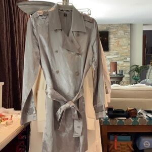 Chic Women's Gray Trench Coat